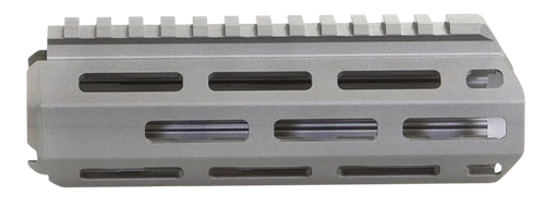 Q Honey Badger Handguard Kit, M-LOK, 6", Fits Honey Badger/AR Upper Receivers, Clear Anodized Gray, Includes Barrel Nut and Hardware