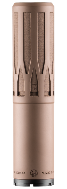 Dead Air Armament Nomad Ti OTB .30 Cal, 6AL4V Grade 5 Titanium Construction, Cerakote Finish, Flat Dark Earth, Includes 5/8X24 Thread Pitch Xeno Radial Brake and Install Tool