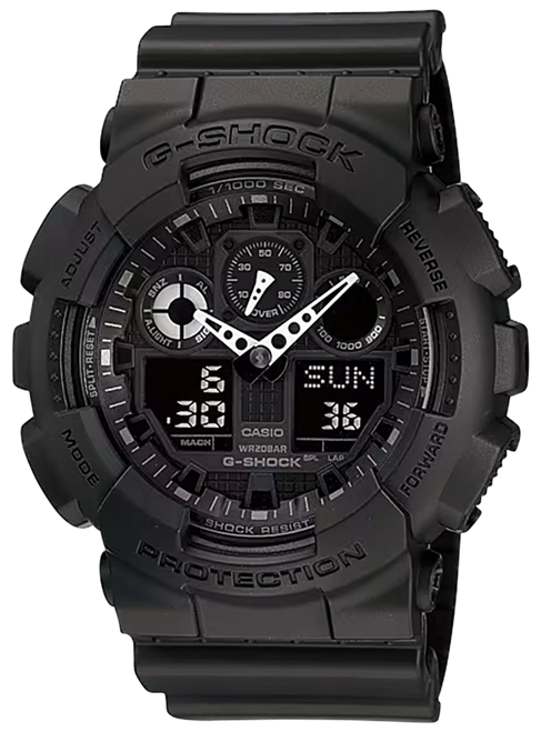 G-shock Tactical XL 52mm Keep Time Black Features Stopwatch/Speedometer ...