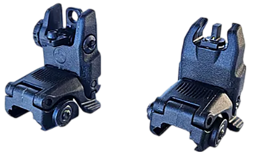 Hi-Viz Back Up Iron Sights, Fits Picatinny, Green Tritium Front Post, Folding Front and Rear Sights