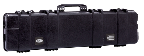 Boyt Harness H-Series Single Gun Case Water Resistant Black Polypropylene with Egg Crate Foam, Dust-Proof O-Ring, Steel Hinge Pins & Carry Handle 52" L x 11.50" W x 4.50" D Interior Dimensions