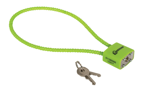 Lockdown 15" Cable Gun Lock Universal Firearm Fit, Open With Key, Includes 2 Keys