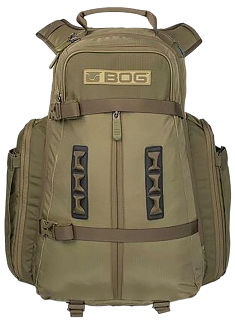 Bog-Pod Kinetic Hunting Day Pack Lightweight made of Tear Resistant Nylon with Olive Drab Green YKK Zipper, Rain Cover & Removeable Gun/Bow Boot