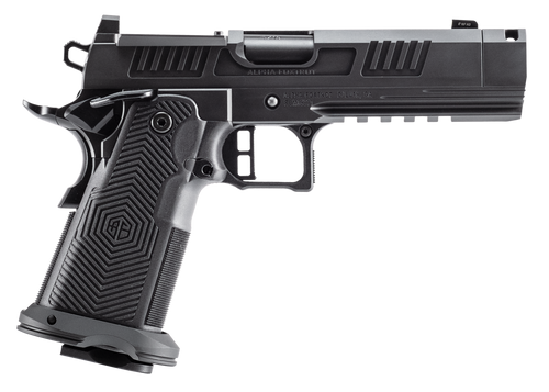 Alpha Foxtrot AF1911 Romulus 45 ACP 13rd, 4.25" Threaded Compensated Barrel, Optic Ready/Serrated Slide & Frame Beavertail & Picatinny Rail, RMR/RMSc