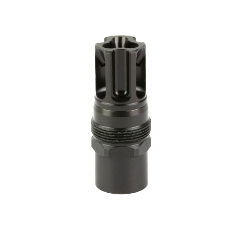 Liberty Precision Eclipse, Flash Hider, 30 Caliber, 1/2X28 Thread Pitch, Compatible with .900"-24 Mounts, 2.25" Long for a 14.5" Pin and Weld, Nitride Finish, Black