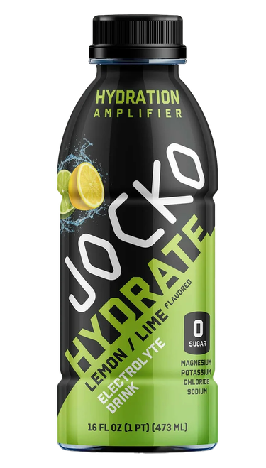 Jocko Fuel Lemon Lime Hydrate Drink 16oz 12Pack