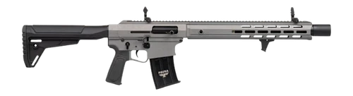 Panzer Arms AR12 Pro-L 3" 5rd,18.50" Black Barrel, Tactical Gray Cerakote Aluminum Receiver Picatinny Rail, M-Lok Handguards, Gray Synthetic Stock, Black Polymer Grip