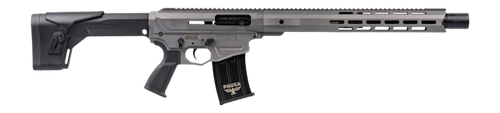 Panzer Arms AR12 Gen5 5rd,18.50" Gray Cerakote Aluminum/Polymer Receiver Picatinny Rail, M-Lok Handguards, Black Stock