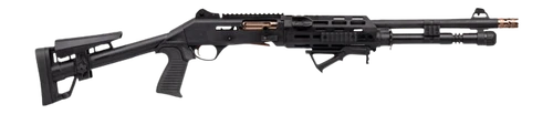 Panzer Arms M4 Pro AI 3" 5rd,18.50" Black Ported Barrel, Black Aluminum Receiver Picatinny Rail, Skeleton Stock