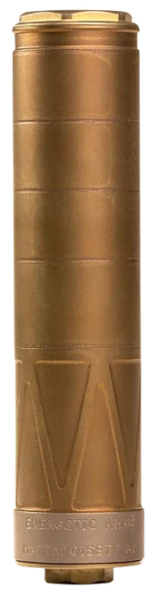 Energetic Armament SONUS, 9mm Suppressor, Welded SS Core, 1/2X28 RH Thread, Compatible with HUB Mounting Hardware, MetOX Burnt Bronze