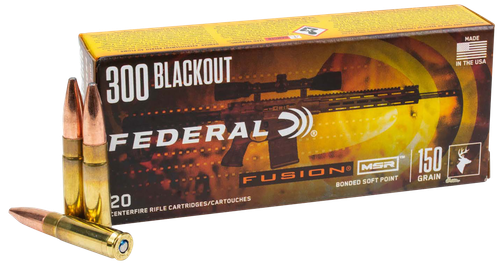 Federal Fusion 300 Blackout 190 Gr Bonded Soft Point, 20rd Per Box