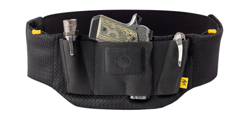 Mission First Tactical Tactical Belly Band, Inside Waistband Holster, Universal Fit, Nylon, Black