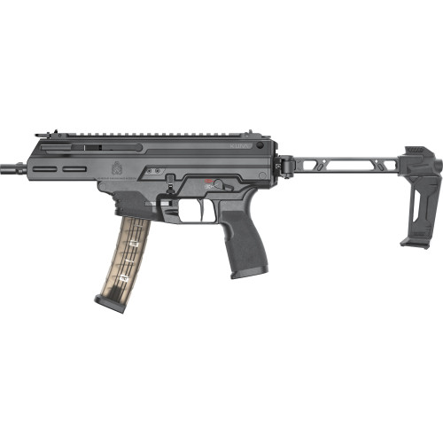 Springfield Kuna Tri-Lug Model W/Hybrid Flip-Up Sights, Strike Industries FSA Brace,  Tri-Lug Mount, 9MM, 6.125" Barrel 30 Rd