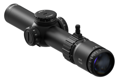 Arken EP8-18KLG-M LPVO Matte Black 1-8x28mm 34mm Tube Illuminated Red BDC KLGRID Reticle