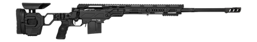 Cadex Inc CDX-30 Lite 308 Win 10rd,24" Black DLC Fluted Threaded Barrel, Black Cerakote Receiver Picatinny Rail, M-Lok Handguard, Adjustable Folding Black Buttstock, Black Pol