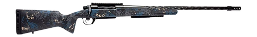 Horizon Firearms Vandal Carbon 2 22 Creedmoor 22" Black Chrome Chevron Fluted Threaded Barrel, Black Chrome Steel Receiver Picatinny Rail, Arca Rail Forend, Cobalt Basin Iota BKH Ca