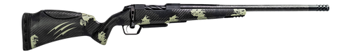 Fierce Firearms Carbon Mini Rogue XP 22 Creedmoor 3rd,18" Carbon Fiber Match Grade Barrel, Black DLC Stainless Steel Drilled & Tapped Receiver, Forest Camo Push Button Adj Cheek Piece