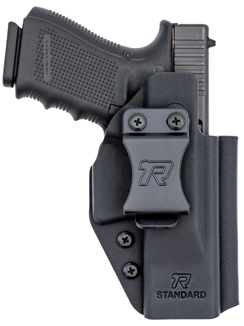 Rounded Gear Universal Kydex Inside Waistband Black Kydex Belt Clip Fits Standard Sized Handguns