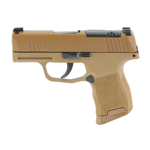Sig Sauer P365 9mm, 3.10" Barrel, Coyote Cerakote, Optic Ready, Accessory Rail, 10rd