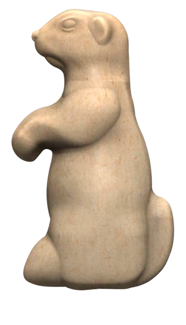 Birchwood Casey 3DST-PD 3D Stake Target Prairie Dog made of Beige 100% Recycled Material with Lightweight Design & Metal Stake 6 Per Pack