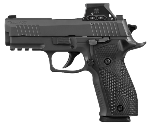 Sig Sauer P226X Optic Carry 9mm, 3.8" Bull Barrel, ROMEO-X SIG-LOC Pro Red Dot, Black, Hogue G10 Grips, 18rd