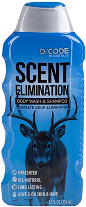 Code Blue Body Wash/Shampoo Scent Eliminator Odorless 12 oz Squeeze Bottle