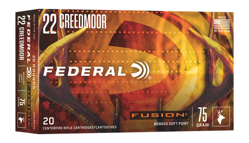 Federal Fusion, 22 Creedmoor, 75gr, Fusion Soft Point, 20rd Box