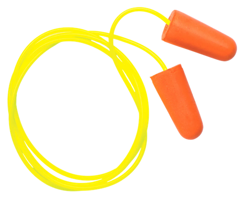 Pyramex Corded Foam 32 dB In The Ear YelloOrange 100 Pair