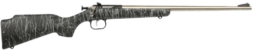 Crickett Gen2 Youth 22 LR 1rd 16.13" Stainless Single Shot Barrel, Stainless Steel Receiver, Black White Webbing Fixed Synthetic Stock