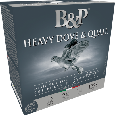 B&P Ammunition Heavy Dove & Quail 12Gauge 2.75" 1 1/8oz 9Shot 25 Per Box/10 Case