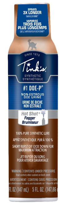 Tinks W5272BL #1 Doe-P Synthetic Deer Attractant Doe Urine Scent 5 oz Aerosol
