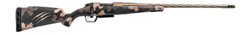 Fierce Firearms Twisted Rogue XP 25 Creedmoor, 20" Smoked Bronze Fluted Threaded Barrel, Picatinny Rail Forend, Sonora Ambush Camo LR Negative Comb Carbon Fiber Stock, 3rd