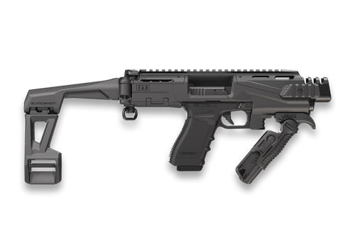 FAB Defense KPOS Scout, Pistol Conversion Kit, Folding Brace, Ambi Charging Handle, Fits Glock 17/19, Black