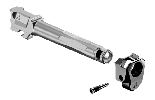 Radian Weapons Afterburner & Ramjet Combo, Fits Glock 17 Gen 5, 4.9" Non-Threaded Barrel, Micro Compensator, Black/Gray