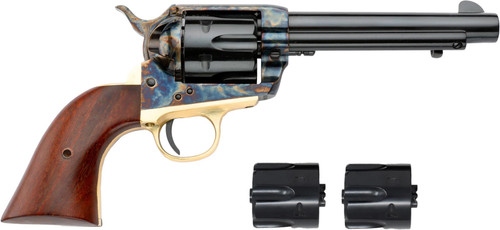 Pietta King Trio Revolver 38 Super|9mm|357 Mag|38 Spl 5.5'' Barrel, Color Case Hardened, 6-Rd