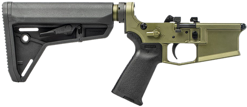 Aero Precision M4E1 PRO Complete Lower Receiver 223 Remington/5.56mm, Anodized Finish, Olive Drab Green, Magpul MOE Grip, SL Carbine Stock