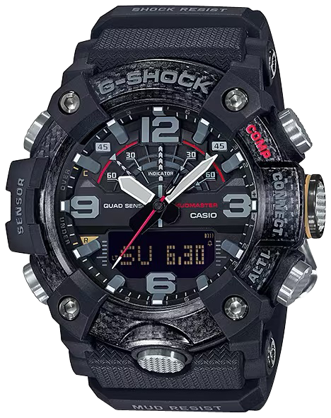 G-Shock Tactical MudMaster, Black, 145-215mm, Digital Compass