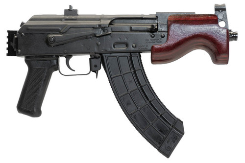 Century Micro Draco 7.62X39, 6.25" Barrel, Romanian, Russian Red Handguard, 1913 Rail for Stock, 30rd