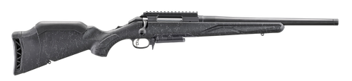 Ruger American, Generation II Patrol, Bolt Action , 300 Winchester Magnum, 20" Barrel, 1:10 Twist, Threaded 5/8X24, Cerakote Finish, Graphite Black, Black Splatter Synthetic Stock, Manual Safety, Picatinny Rail, 3rd, 1 Magazine