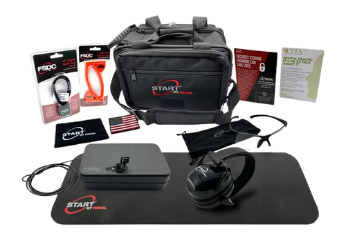 START NEW Shooters Enhanced Kit, Range Bag, Lockable Case & Safety Gear