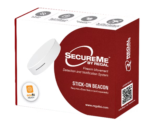 SecureMe Stick-On Beacon, Bluetooth Motion Alert, Requires Base Station