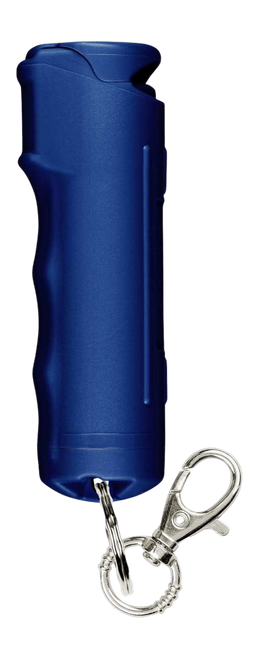 Sabre Flip-Top Pepper Gel, .54oz, Sapphire Blue, Snap-Clip Keychain