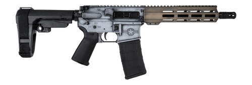 Shark Coast Tactical Warthog 5.56mm 30rd,10.50" Black Nitride Threaded Barrel, Aluminum Receiver Picatinny Rail, M-Lok Handguard, Polymer SB Tactical SBA3 Brace, Magpul MOE Grip, R
