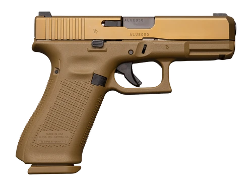 Glock 19X V Gen 5, 9mm, 4.02" Barrel, Coyote, Serrated Slide, Night Sights, 3x10rd Mags