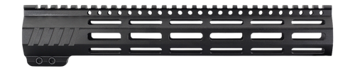 JE Machine Tech AR-15 Handguard, Ultralight Minimalist, M-LOK, 12", Full Top Rail, Black