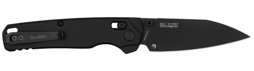 Kershaw Bel Air XL Folding Knife, 3.4" Reverse Tanto Blade, CPM MagnaCut, PVD Black, Black Aluminum Handle