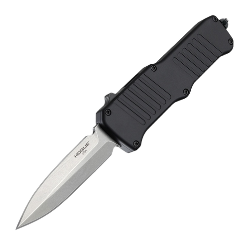 Hogue Mini Incursion OTF Automatic Knife, 3.1" Double Edge Blade, Black