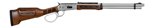Derya RAN, 45 Colt, 20" Threaded Barrel, Polished Nickel, M-LOK Forend, Walnut Stock, 9rd