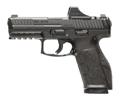 HK VP9A1X, 9mm, 4.09" Barrel, Holosun SCS Super Green Optic, 2x10rd Mags