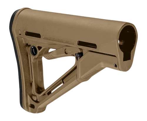 Magpul CTR Carbine Stock, Fits AR-15 Mil-Spec Buffer Tubes, Medium Coyote Brown